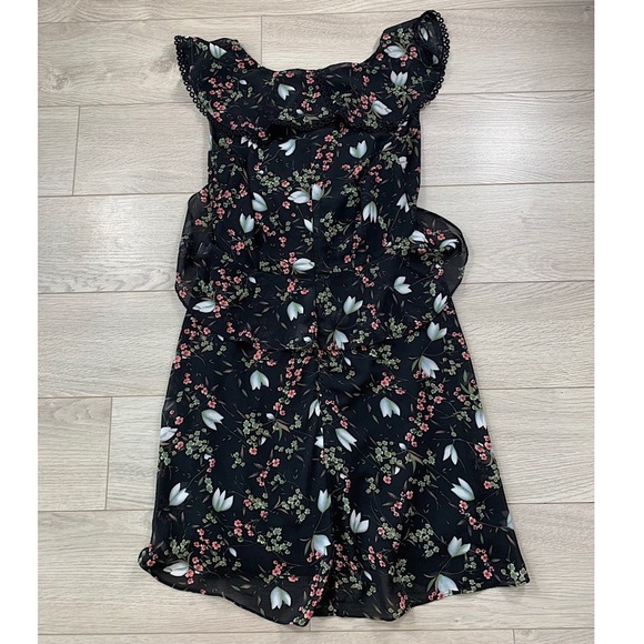 ANGELEYE Floral Black Ruffle Dress - Picture 3 of 10